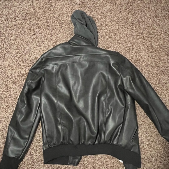 Mens Faux Leather Jacket - Picture 3 of 5
